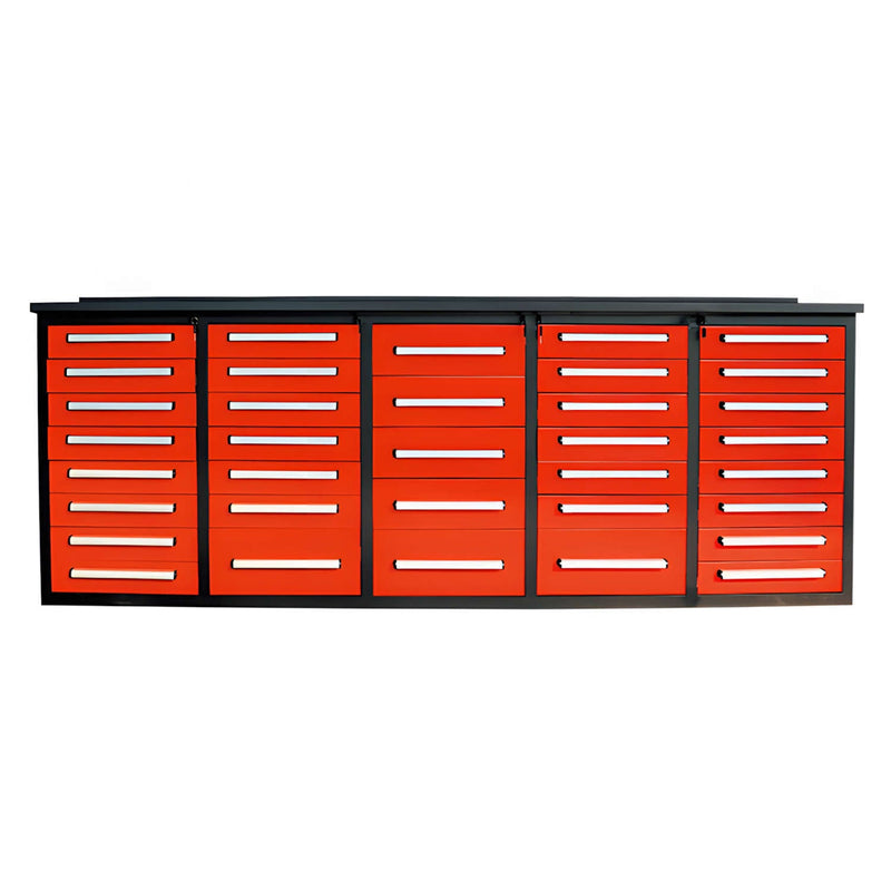 10ft Workbench Storage Cabinet with 35 Drawers