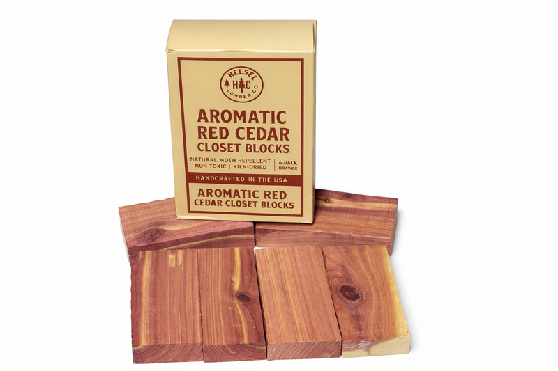 Aromatic Red Cedar Closet Blocks – Jumbo 4"x2"x1" Solid Chunks – Natural Moth Repellent – Handcrafted USA – 6 to 1000 Pack