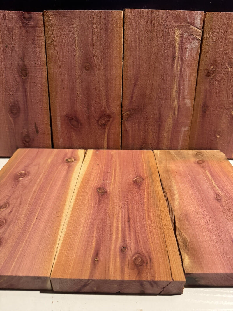 🌲 Red Cedar Craft Boards | 1” x 5” x 10” | Aromatic Kiln Dried Wood | USA Made