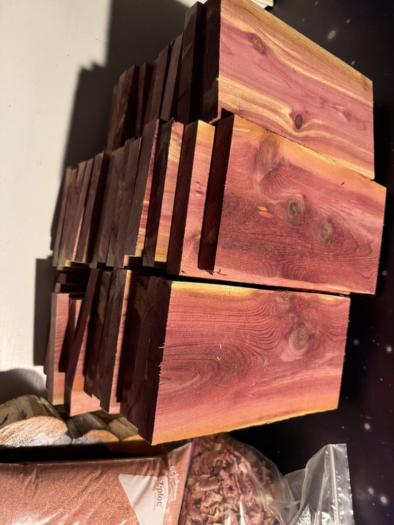 🌲 Red Cedar Craft Boards | 1” x 5” x 10” | Aromatic Kiln Dried Wood | USA Made