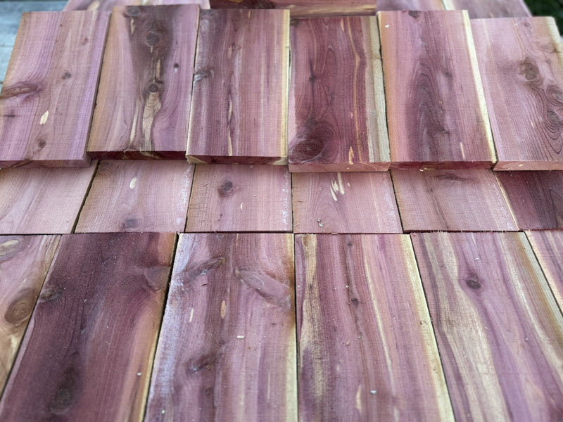 🌲 Red Cedar Craft Boards | 1” x 5” x 10” | Aromatic Kiln Dried Wood | USA Made
