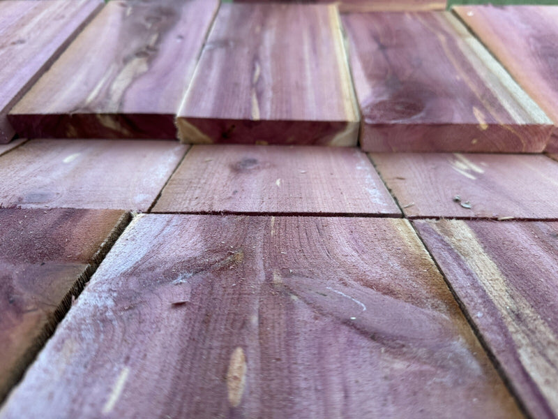 🌲 Red Cedar Craft Boards | 1” x 5” x 10” | Aromatic Kiln Dried Wood | USA Made