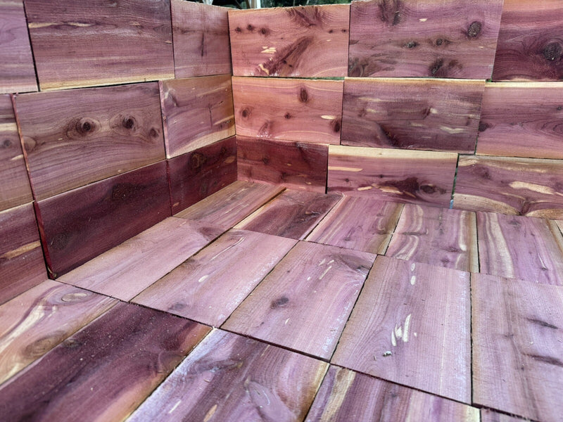 🌲 Red Cedar Craft Boards | 1” x 5” x 10” | Aromatic Kiln Dried Wood | USA Made