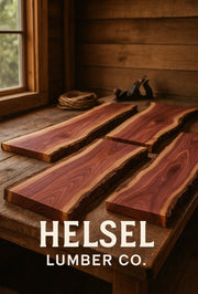 🔥Last Premium Red Cedar Live Edge Slab A-Grade | Table Shelf Mantel | Free Ship
