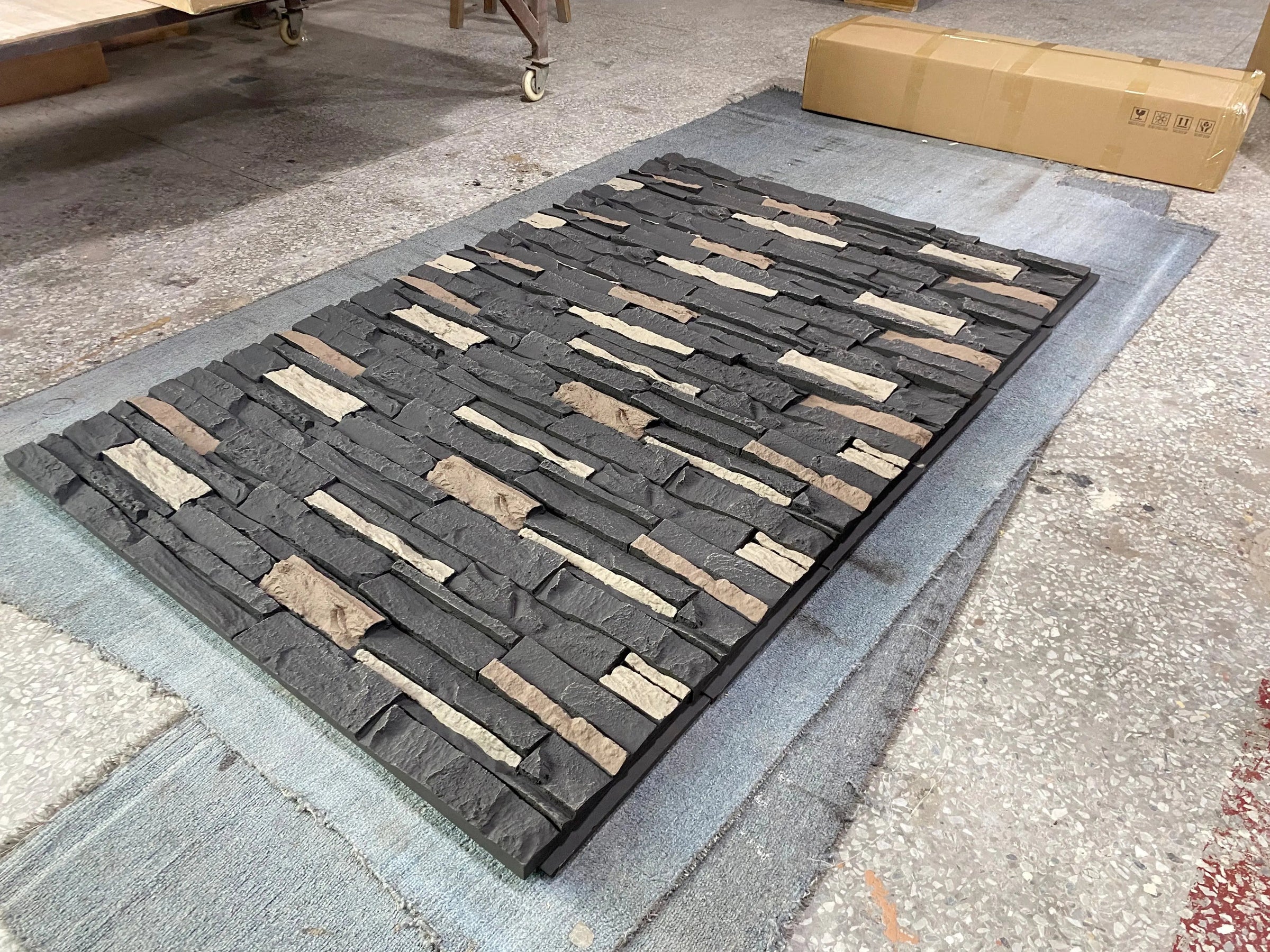 Hausvita Faux Stone Wall Siding Panel, PU Stone Veneer Exterior, 46.46 ...
