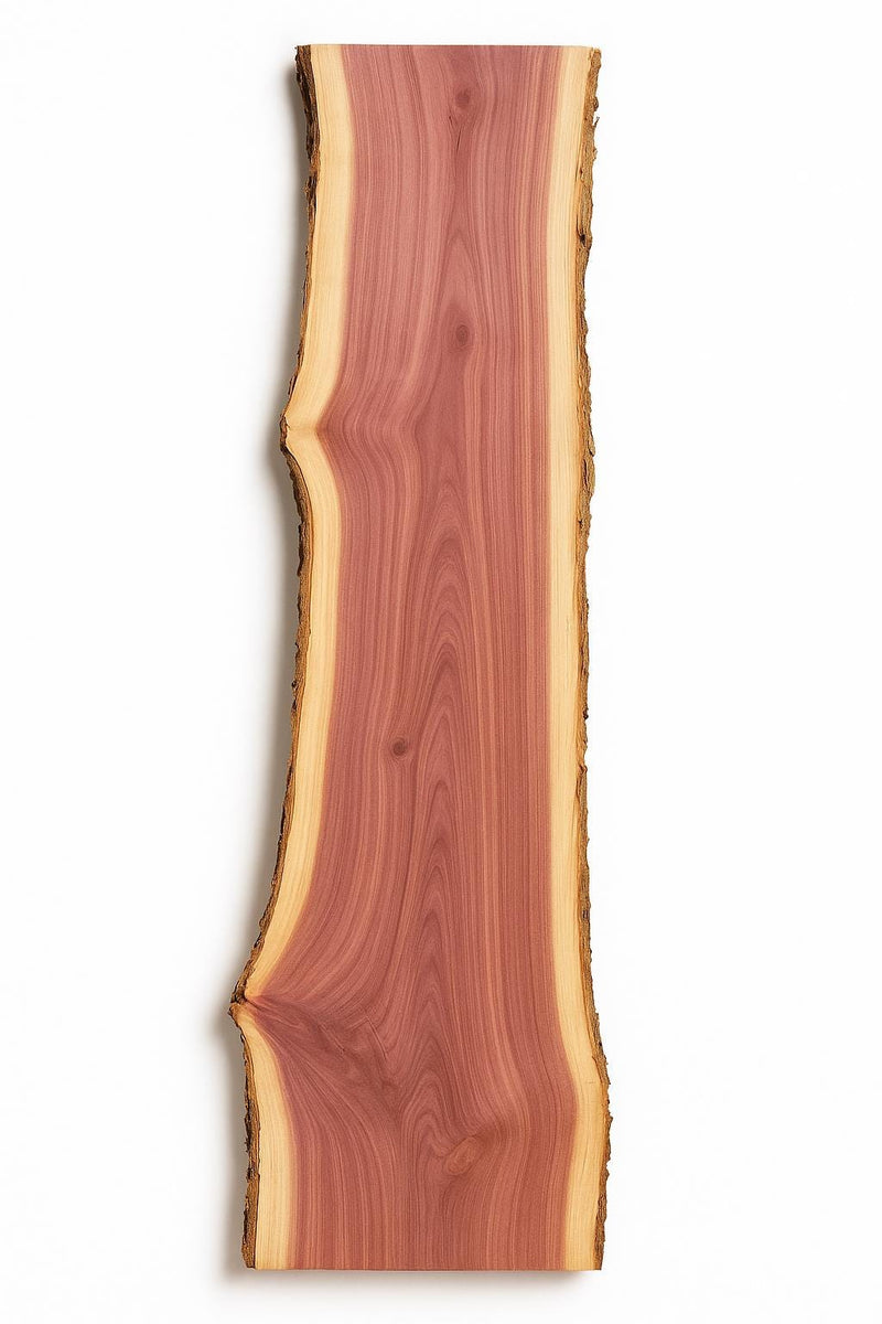 Live Edge Red Cedar Slabs – Hand-Sanded, Kiln-Dried Rustic Wood for Bar Tops, Furniture & Tables