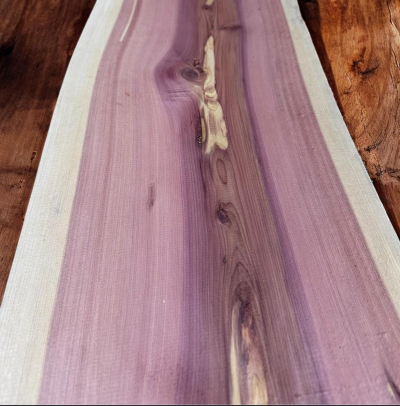 Live Edge Red Cedar Slabs – Hand-Sanded, Kiln-Dried Rustic Wood for Bar Tops, Furniture & Tables