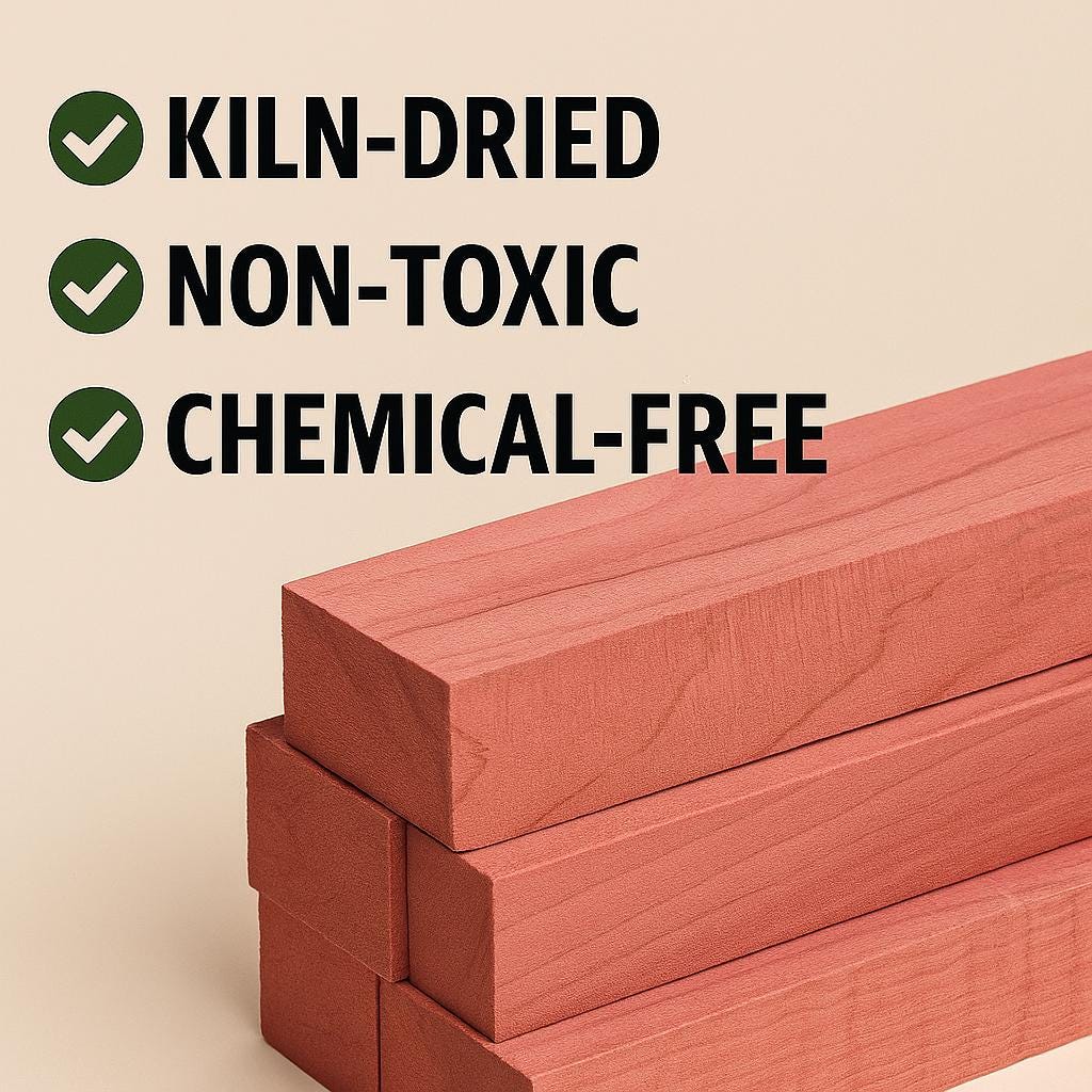 Red Cedar Closet Blocks